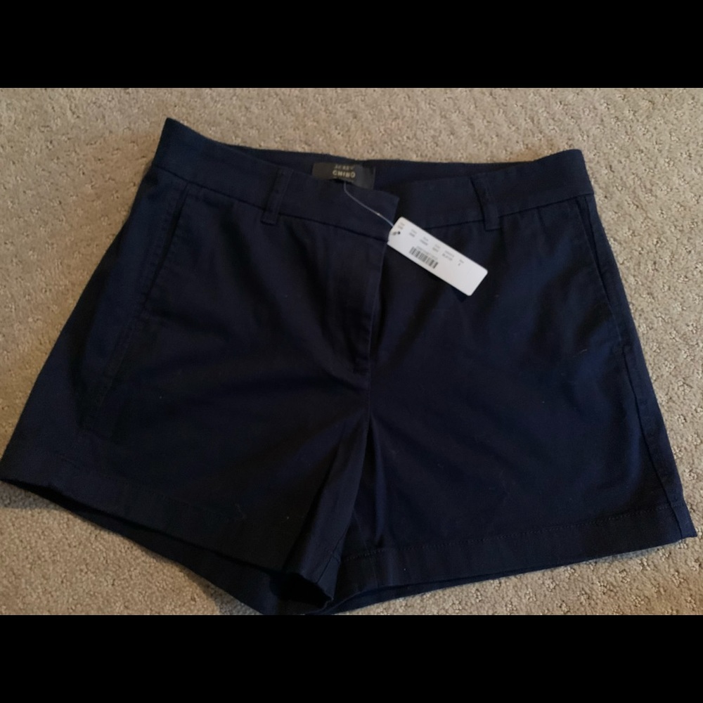 NWT Jcrew wms chino shorts size 6 navy